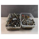 2 containers of collected hardware