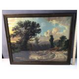framed country road scene