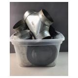 Tote of ductwork / stove pipe