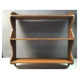 wood wall mounted shelf