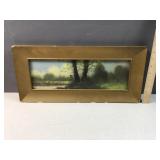 antique framed natire scene
