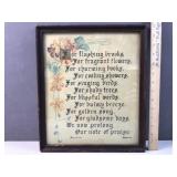 vintage framed poem