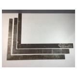 (3) carpenters square - metal