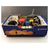 Box lot of organized hardware