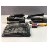(4) staplers & other office supplies