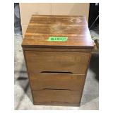 3 drawer wood office furniture