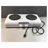 double electric hot plate