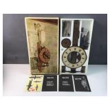 vintage Buco Swiss wooden wall clock