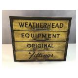Vintage metal Weatherd Equipment fitting box