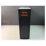 gray metal storage cabinet