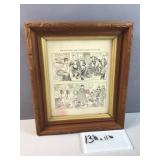 Vintage cartoon from Puck magazine 'The popular