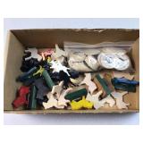 wood horse craft pieces