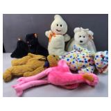 (6) large Beanie Babies
