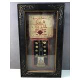 framed Civil War memorial or commemorative shadow
