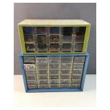 (2) organziers and contents - 2 drawers missing in