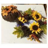 Wreath & pumpkin Wreath & pumpkin