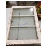 Vintage window 3 pane 28.5' x 19' apx Vintage window 3 pane 28.5' x 19' apx