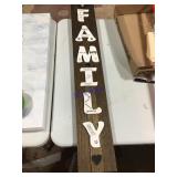 Family wall decor apx 37' x 6' Family wall decor apx 37' x 6'