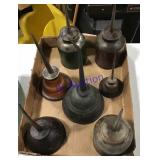 7 oil cans features 1 opaque base & 1 mini 7 oil cans features 1 opaque base & 1 mini