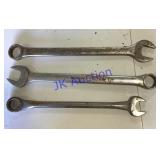 3 large metal wrenches 3 large metal wrenches