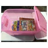 40 kids books and a tote with lid 40 kids books and a tote with lid