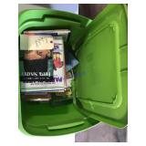 Tote of kids books with lid Tote of kids books with lid