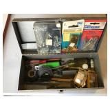 hardware in small metal tool box hardware in small metal tool box