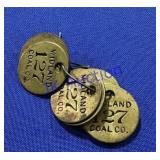 Midland Coal Co tool tag # 127 Midland Coal Co tool tag # 127