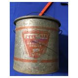 Fall City antique galvanized minnow can Fall City antique galvanized minnow can