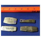 4 small advertising knives 4 small advertising knives