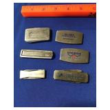 6 small advertising knives 6 small advertising knives