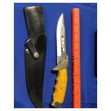 Eagle knife wood handle with sheath Eagle knife wood handle with sheath