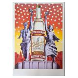 Signed Stolichnaya Vodka Freedom Of Vodka Poster