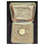 Vintage Elgin Goldtone Ladies Pocket Watch