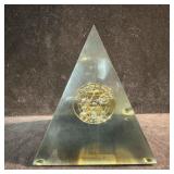 Airfield Operations 314 OSS Coin In Lucite Pyramid