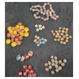 125 Colorful Venetian Murano Lamp Work Glass Beads