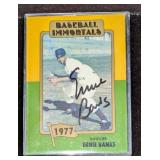 Ernie Banks HOF Autographed Baseball Card