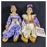 Disney Aladdin Plush Princess Jasmine and Aladdin