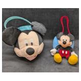 2 Disney Mickey Mouse Plush Baskets