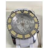 LeVian Watch Chrono Diamonds & Ceramic Bracelet