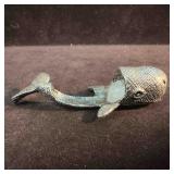 Pewter Miniature Mini Collectible Sperm Whale Figu