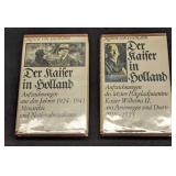 Volume 1 & 2 Der Kaiser in Holland Hardcover Books