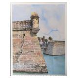 Pat Madden Signed Castillo de San Marcos Print 386