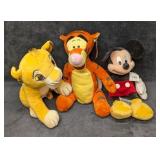 Disney Simba Mickey Mouse Tigger Plush Dolls
