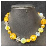 Vendome Orange White Yellow Clear Colored Crystal