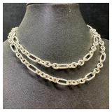 Sterling Silver Cable Link Pattern Chain