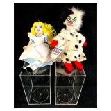 Set of (2) Disney Plush Bean Bag Dolls Cruella Dev