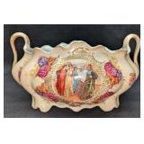 Vintage Ceramic Footed Tureen Planter Centerpiece