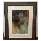 Original Fine Oil Abstract by Sebastian Alterera o