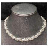 Vintage Trifari SilverTone Rhinestone Necklace